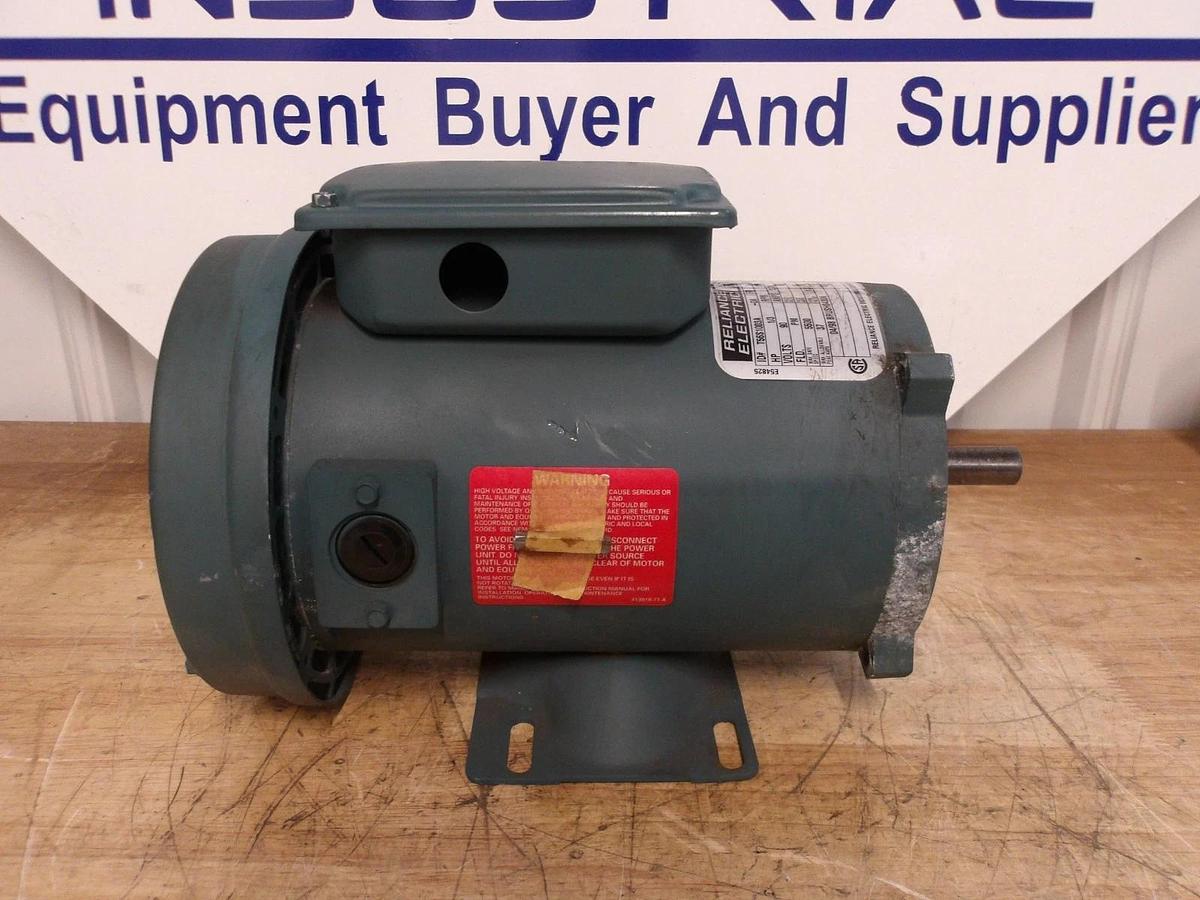 Used RELIANCE 1/3 HP DC MOTOR, FR SE0056C, 1750 RPM, 90 V, #7151021G USED