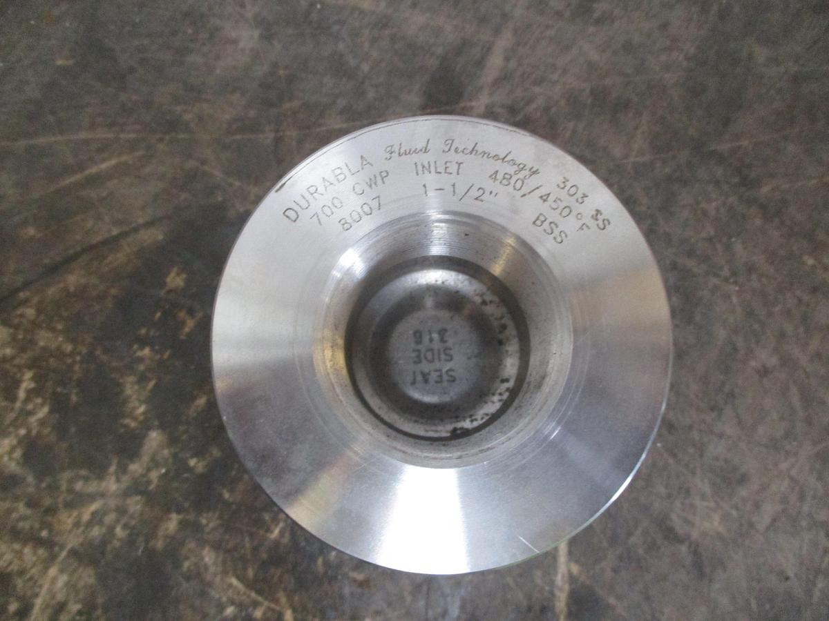 DURABLA 8007 STAINLESS 1-1/2" CHECK VALVE