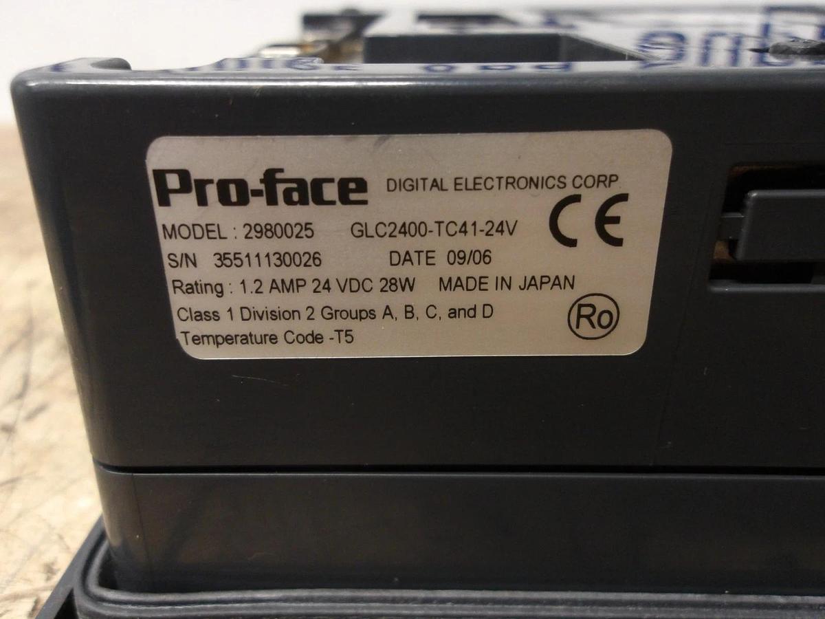 Used PRO-FACE 2980025 DIGITAL DISPLAY, #19248G USED