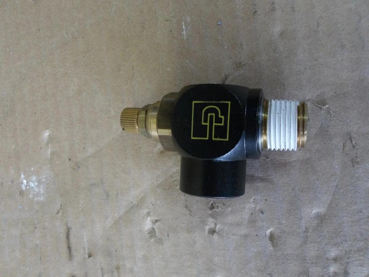 Used PARKER 1/2" PNEUMATIC RIGHT ANGLE CONTROL VALVE, #791205G NEW