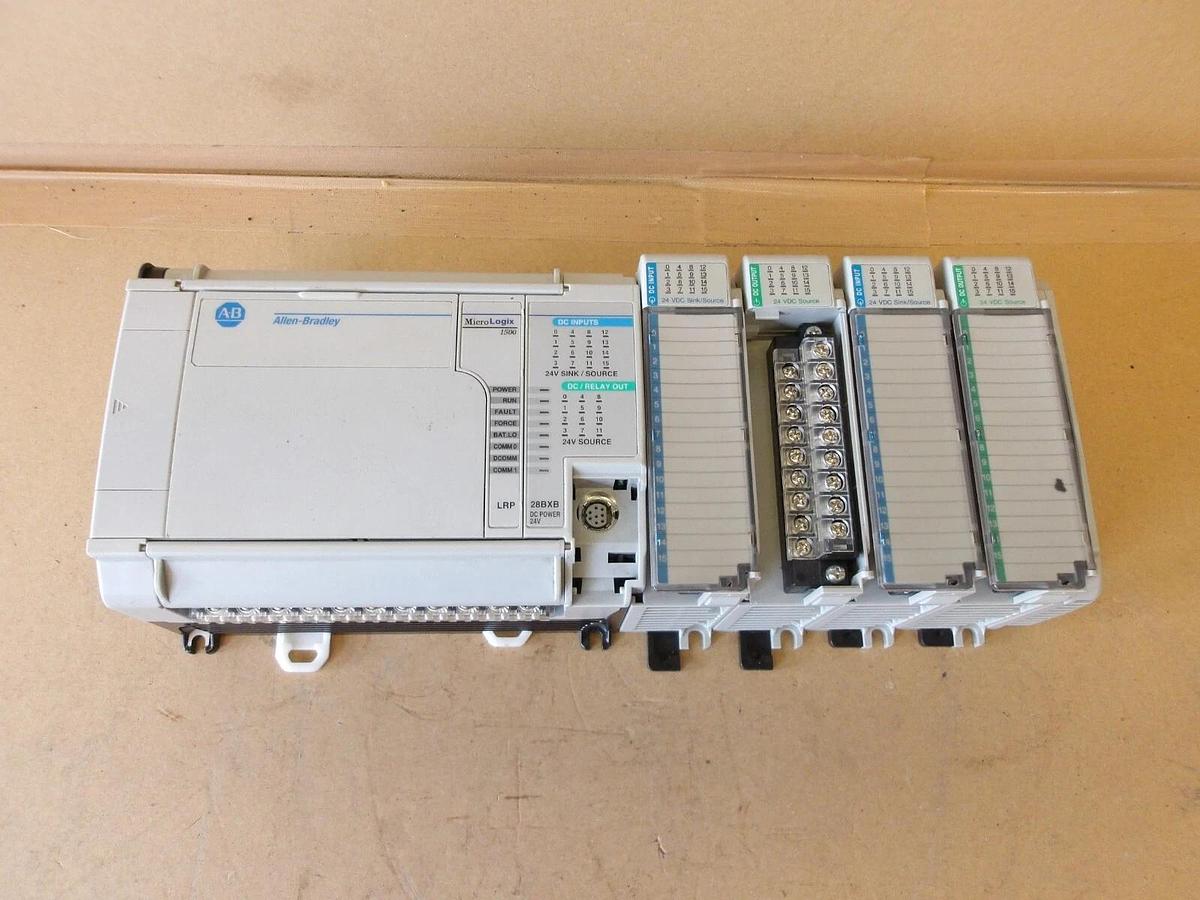 Used ALLEN BRADLEY MICRO-LOGIC 1500 RACK & CARDS, #6141244G USED