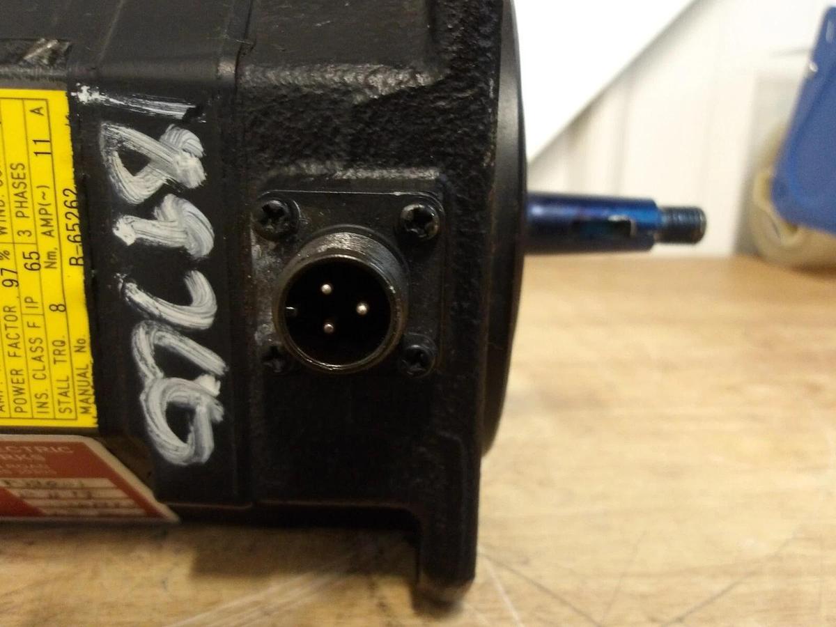 Used FANUC A06B-0235-B605 AC SERVO MOTOR 4000 RPM, #571150G REMANUFACTURED