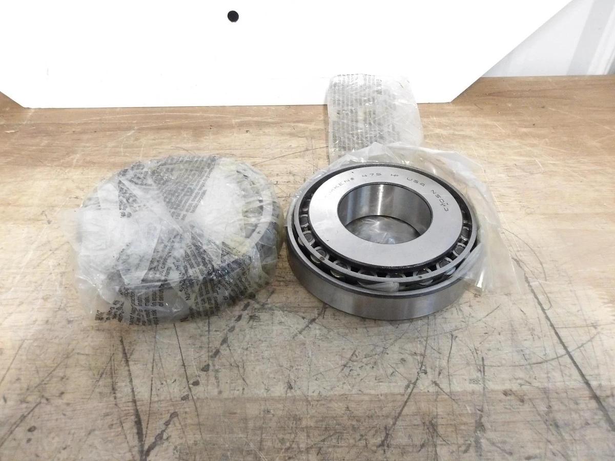 Used TIMKEN 475HP SINGLE ROLL TAPER ROLLER BEARING (LOT OF 2) #930948G NEW