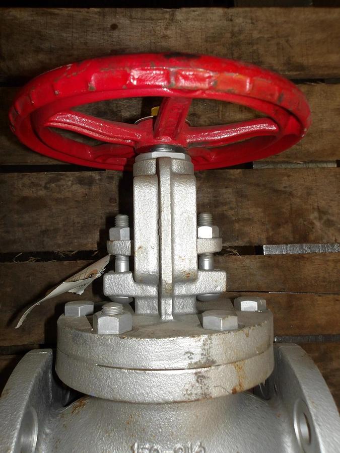Used KITZ 2-1/2" DUCTILE IRON GLOBE VALVE FCD-S, #7141033G NEW
