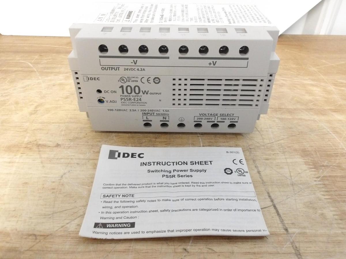 Used IDEC PSS4-E24 OUTPUT POWER SUPPLY 100 W, 24 V, #321240G NEW