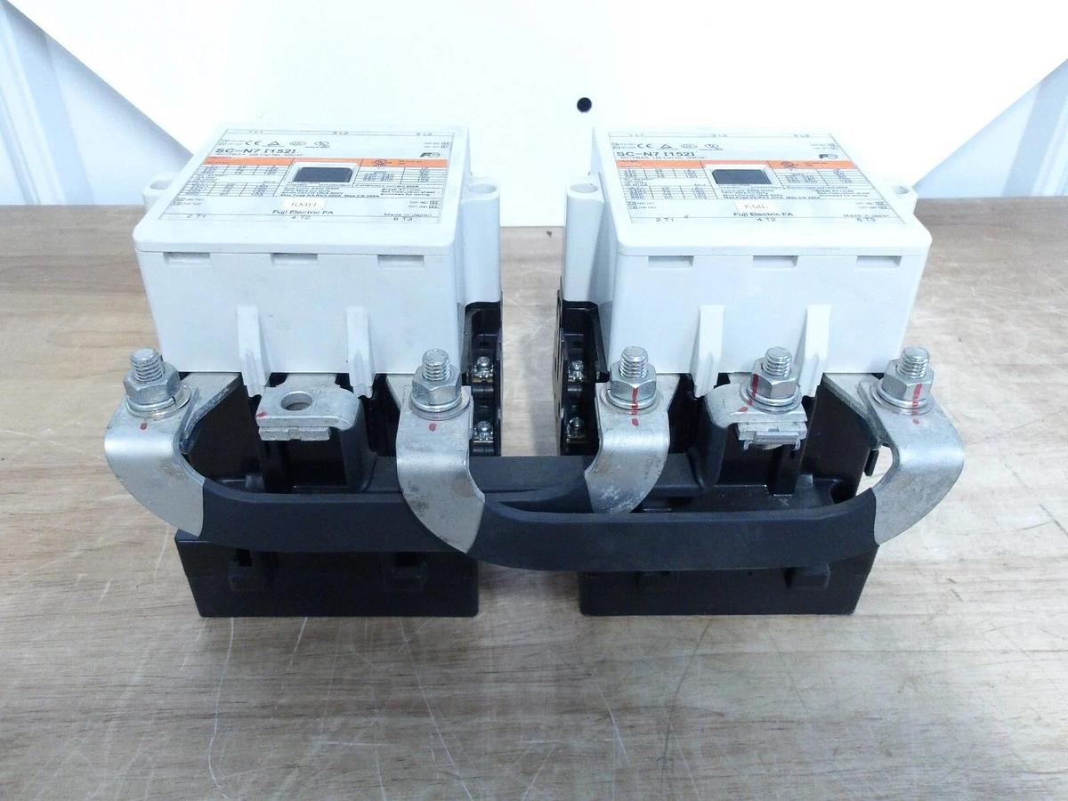 Used FUJI SCN7-15S MACHINE CONTACTOR 3NC4F (LOT OF 2) #3131017G NEW