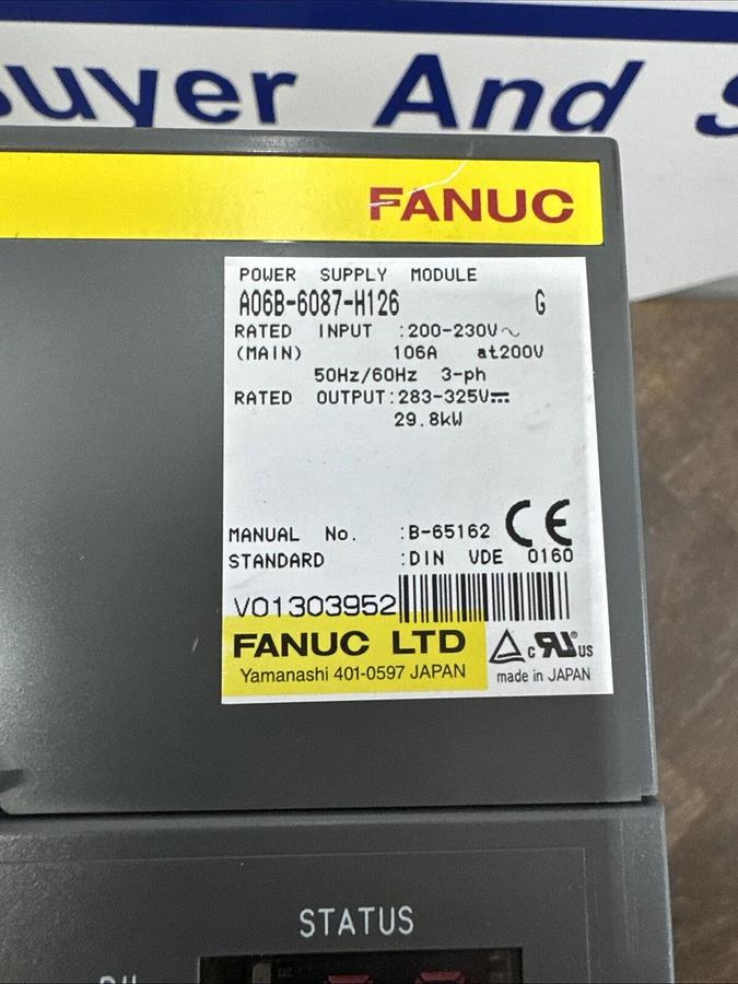 Fanuc Power Supply Module A06B-6087-H126 NEW! #27316P