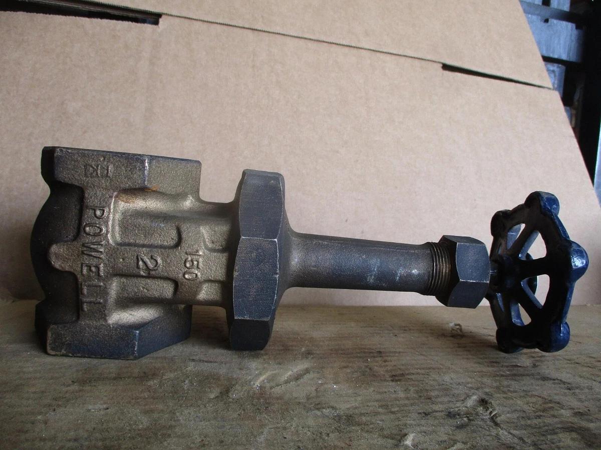 Used POWELL 2" BRASS GATE VALVE, #717315J NEW