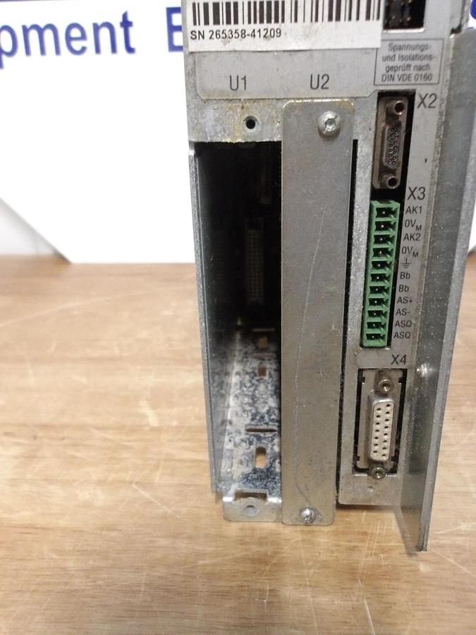 Used INDRAMAT DDS03.2-W030-BE12-01-FW AC SERVO CONTROLLER, #212945G PARTS ONLY