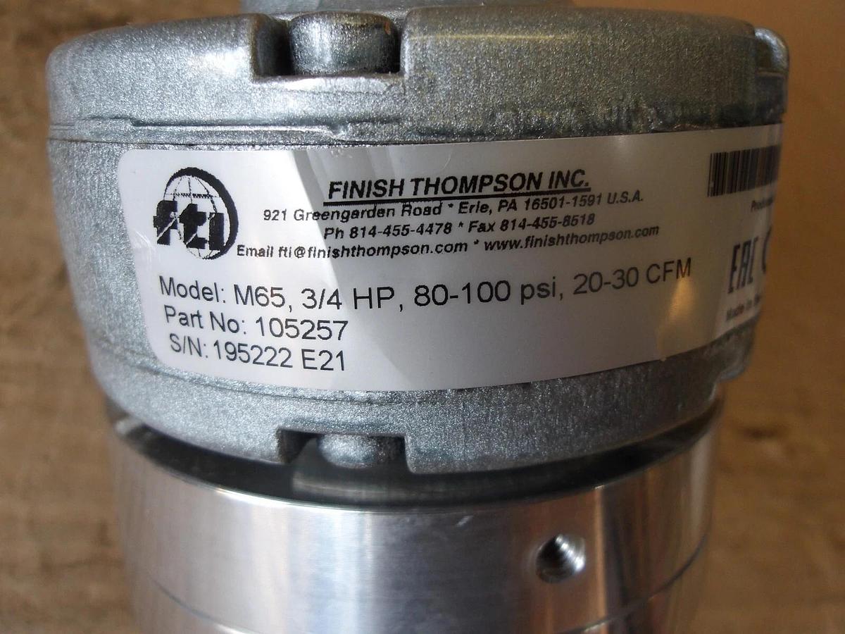 FINISH THOMPSON 3/4 HP AIR MOTOR, #820900G NIB