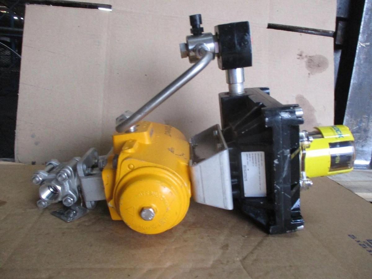 Used FLOW-TEK 1/2" STAINLESS CONTROL VALVE W/ ACTUATOR, #68840J NEW