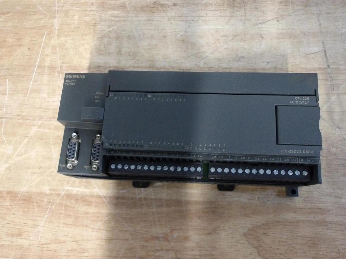 Used SIEMENS SIMATIC 6ES7 216-2BD23-0XB0 CPU COMPACT MODULE, #3121104G PARTS ONLY