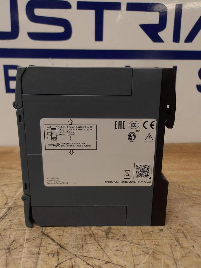 SIEMENS 3UG5514-1BR20 NETWORK MONITORING RELAY, #713906G NIB