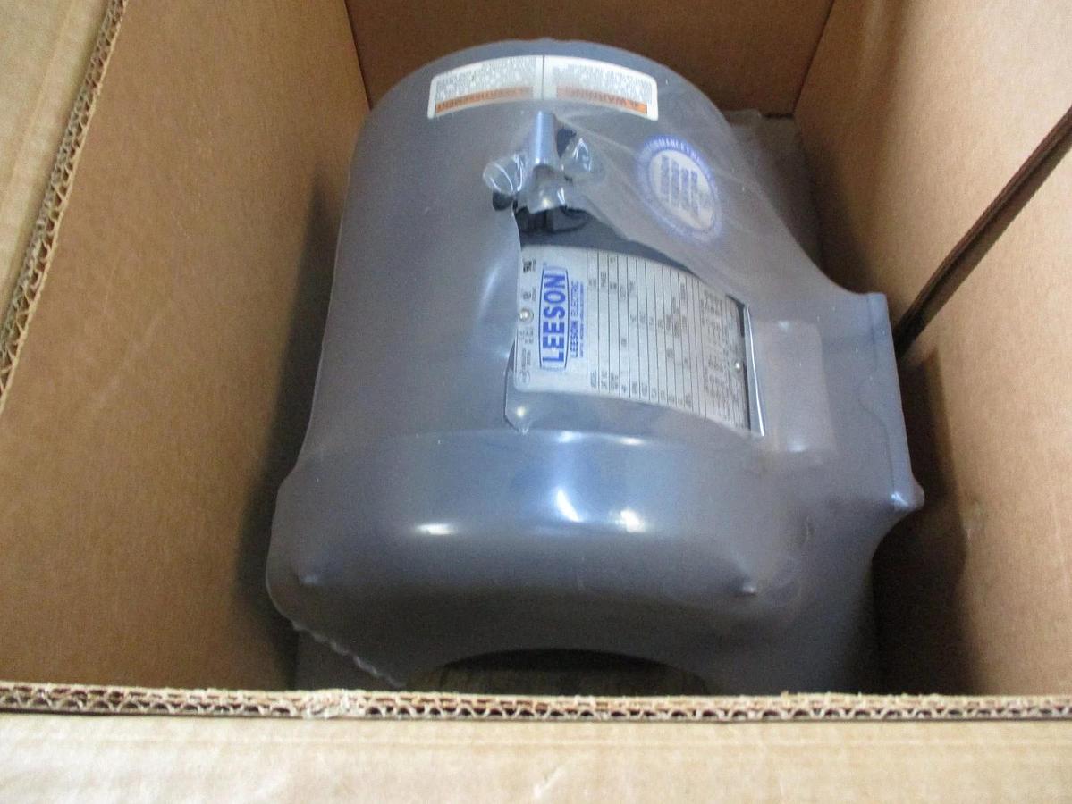 LEESON 3 HP MOTOR, FR 182T, 208-230/460 V, 1760 RPM, #69812J NIB