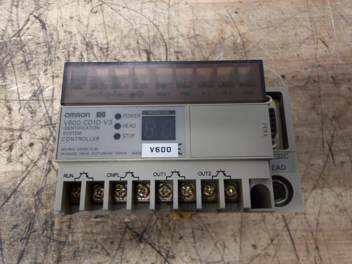 Used OMRON V600-CD1D-V3 ID SYSTEM CONTROLLER, #130848G USED