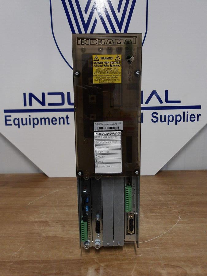 Used REXROTH INDRAMAT DDS02.2-W200-BE32-01-FW SERVO DRIVE CONTROLLER, #218300G NEW