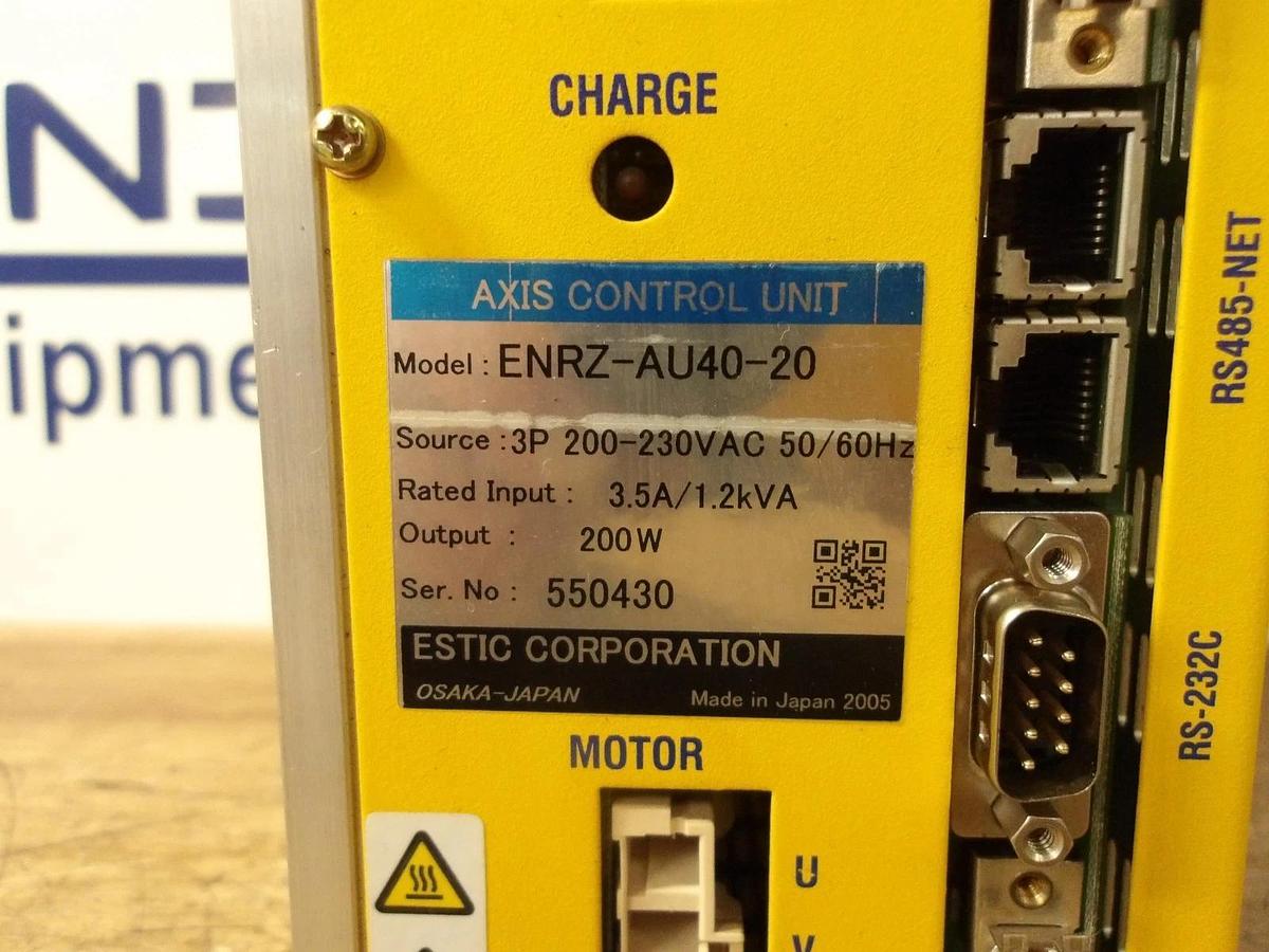 Used ESTIC ENRZ-AU40-20 AXIS CONTROL UNIT, #16136G USED