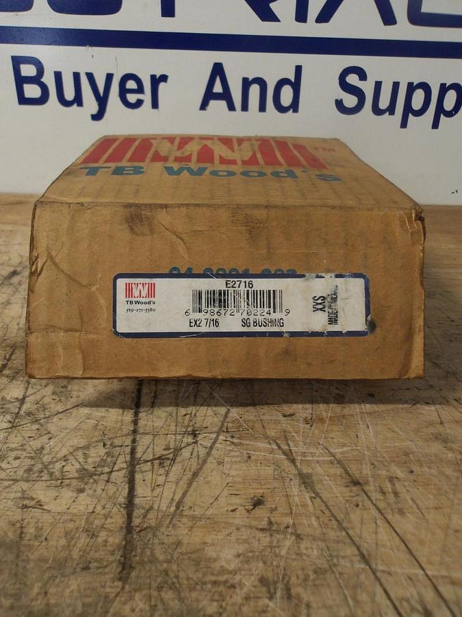 TB WOODS E2716 QUICK DISCONNECT BUSHING 2-7/16" BORE, #812212G NIB