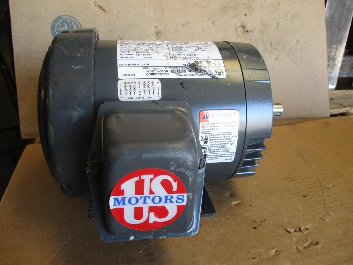 Used US MOTORS 1/2 HP MOTOR, #610222J NEW