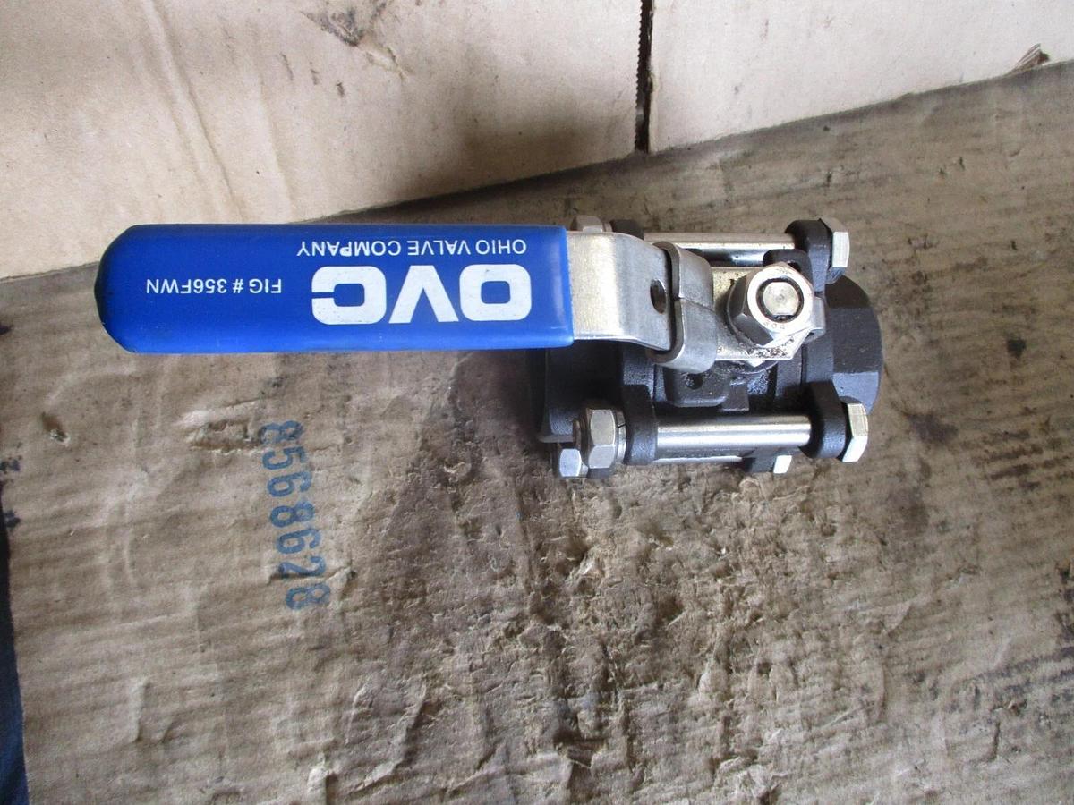 Used OVC 1-1/4" STEEL SOCKET WELD BALL VALVE, #751135J NEW