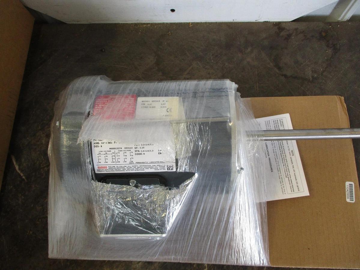 MARATHON 1/2 HP MOTOR, FR 56Z, 1725 1425 RPM, #69246J NIB