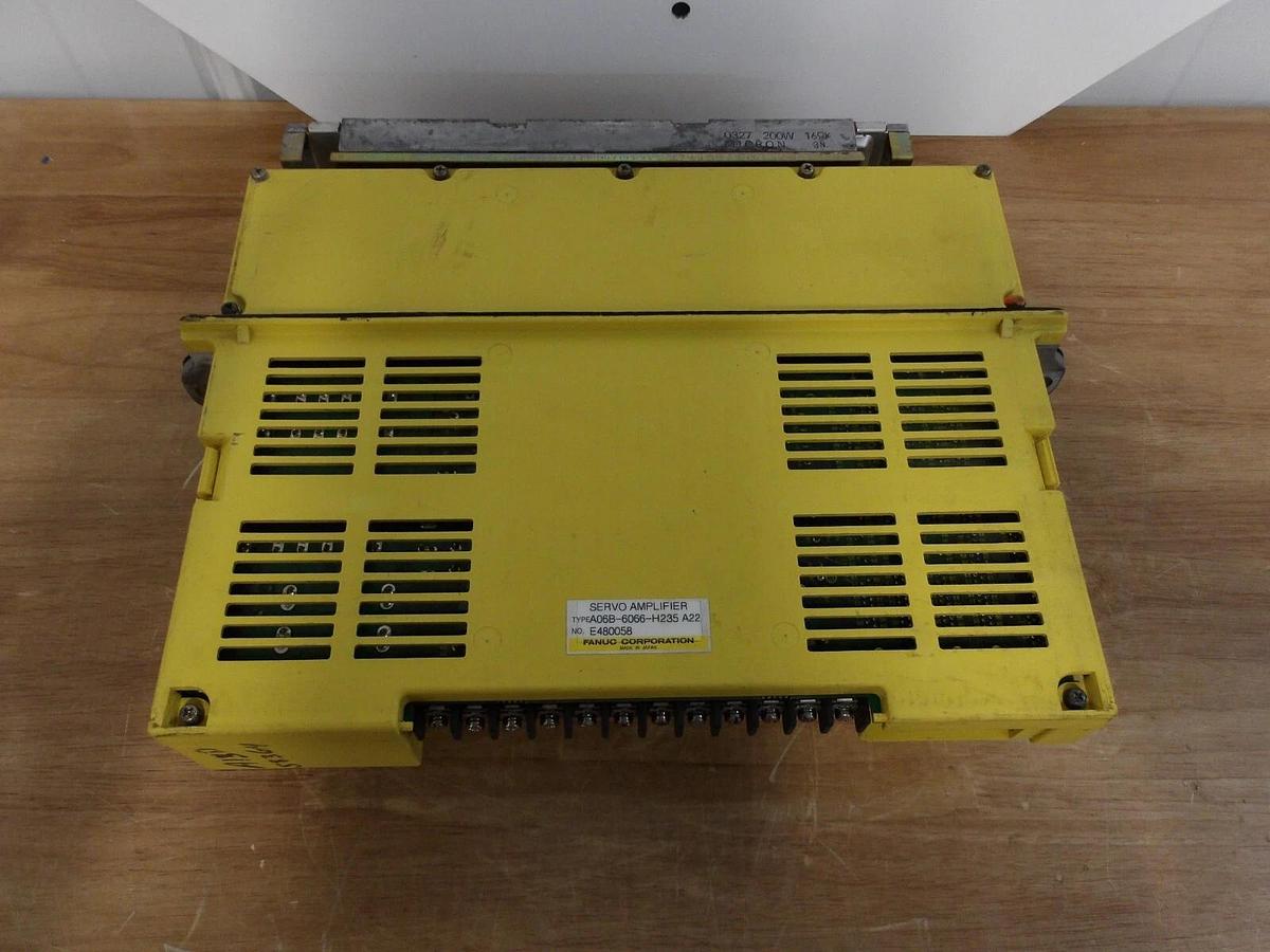 Used FANUC A06B-6066-H235 A22 SERVO AMPLIFIER, #2101205G REMANUFACTURED