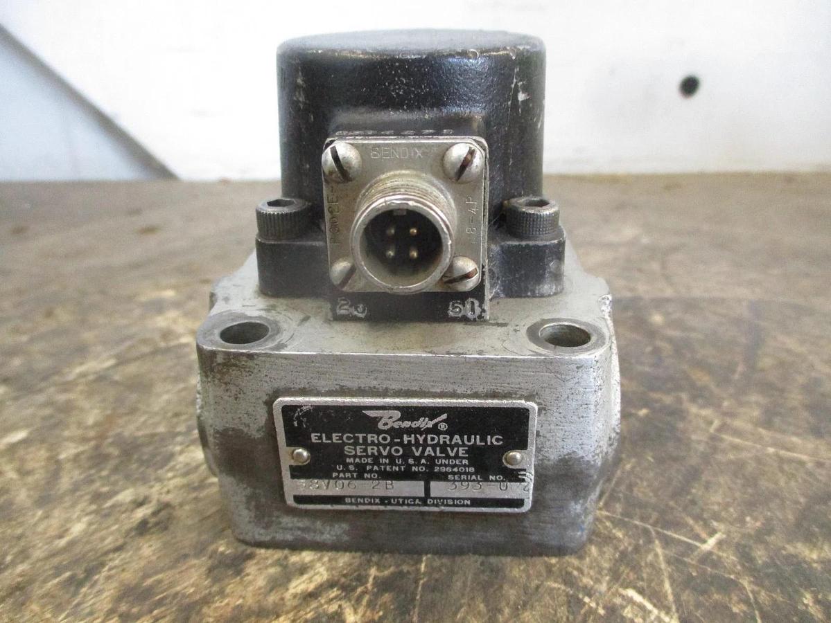 Used BENDIX 58V06-2B ELECTRO-HYDRAULIC SERVO VALVE, #8281020J USED
