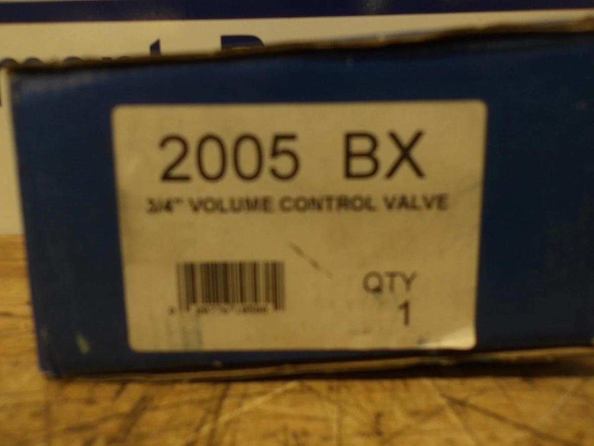 ALSONS 3/4" VOLUME CONTROL VALVE (BRASS) #4281152G NIB