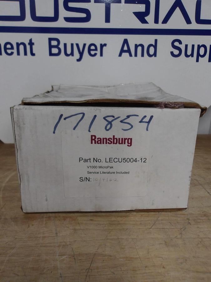 RANSBURY MICROPAK V1000 CONTROLLER LECU5004-12, #4161208G NIB