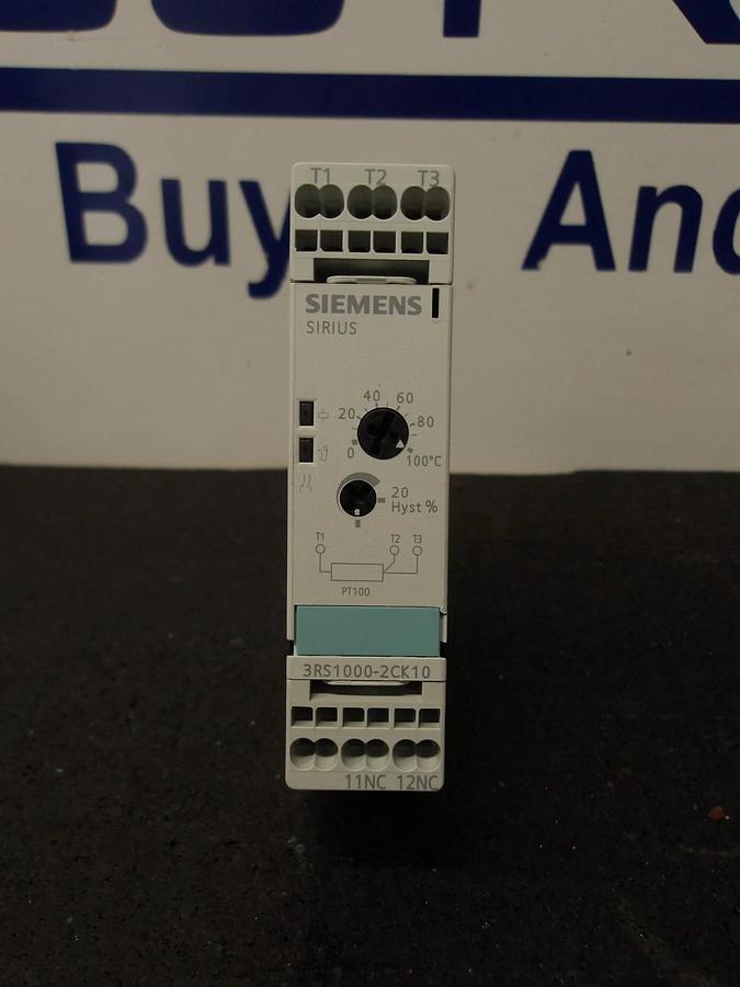 SIEMENS SIRIUS 3RS1000-2CK10 TEMP MONITORING RELAY, #3251015G NIB