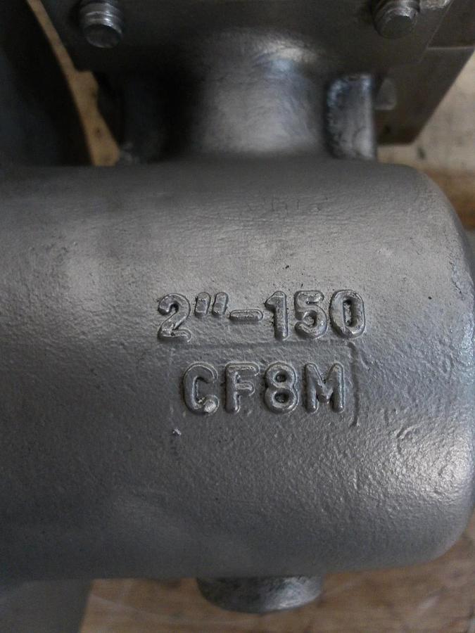 Used FLO-TEK 2" S/S BALL VALVE & BRAY ACTUATOR, #7141103G NEW