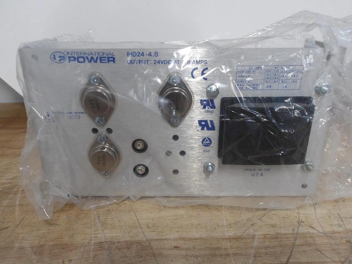 INTERNATIONAL POWER 1HD24-4.8 DC POWER SUPPLY, #4221108G NIB