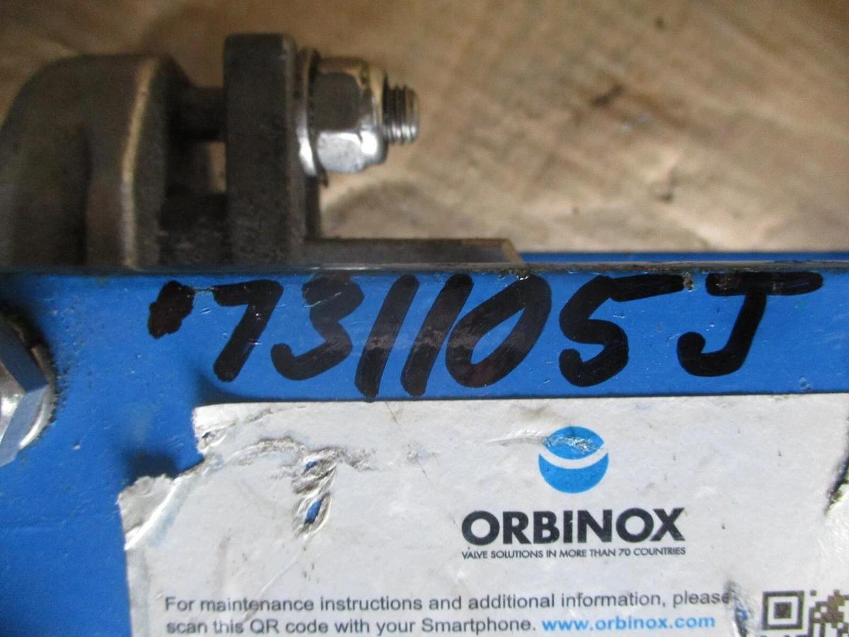 Used ORBINOX 3" STAINLESS KNIFE GATE VALVE 20-3636RI, #731105J USED