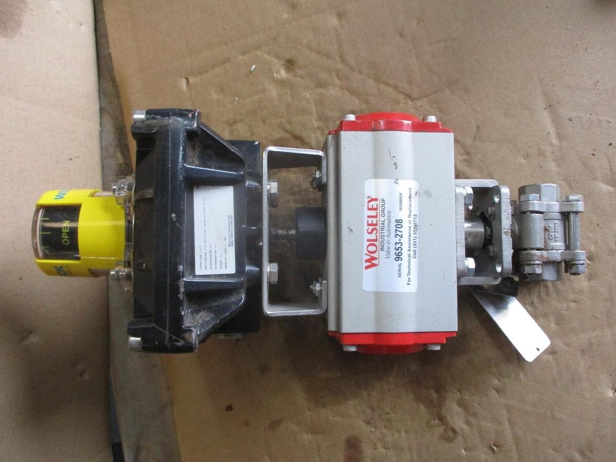 Used FLOW-TEK 1/2" STAINLESS CONTROL BALL VALVE, #68933J NEW
