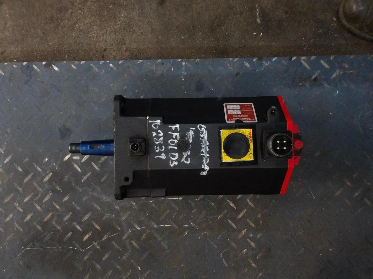 Used FANUC A06B-0247-B605 AC SERVO MOTOR, 3000 RPM, #6171138G REMANUFACTURED