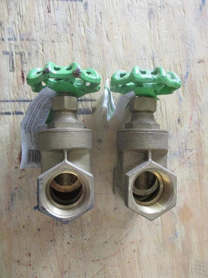 Used MATCO-NORCA 1" BRONZE GATE VALVE (LOT OF 2) #117219J NEW