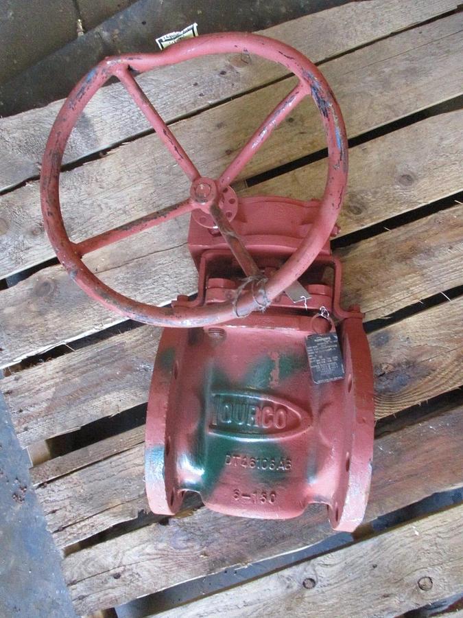 Used DURCO 6" STEEL PLUG VALVE, #625133J NEW