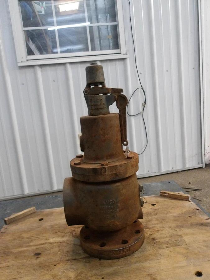 Used KVCO 6252WK01 PRESSURE RELIEF VALVE 3" X 4", #87328G USED