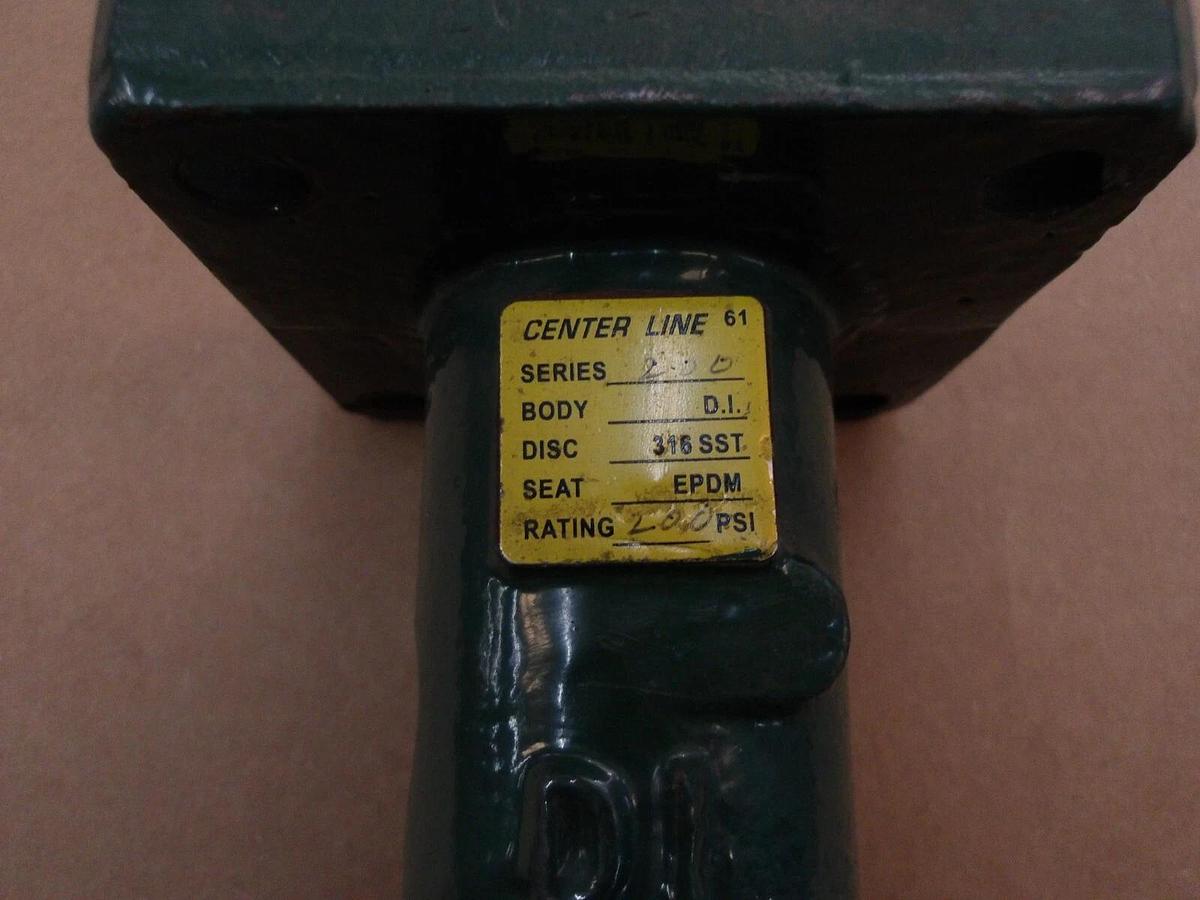 Used CENTERLINE 8" BUTTERFLY VALVE, 200 SERIES (NO HANDLE) #115248G NEW