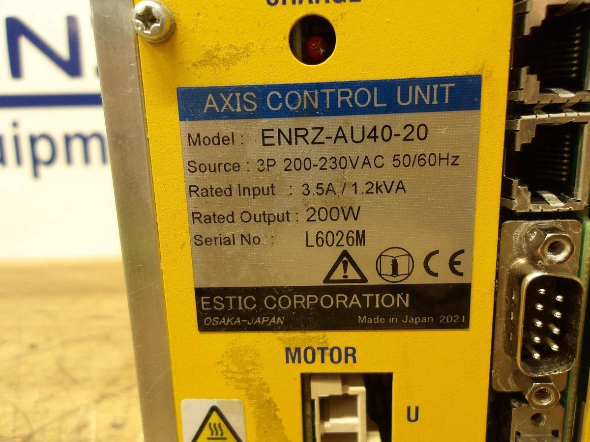 Used ESTIC ENRZ-AU40-20 AXIS CONTROL UNIT, #12171014G USED