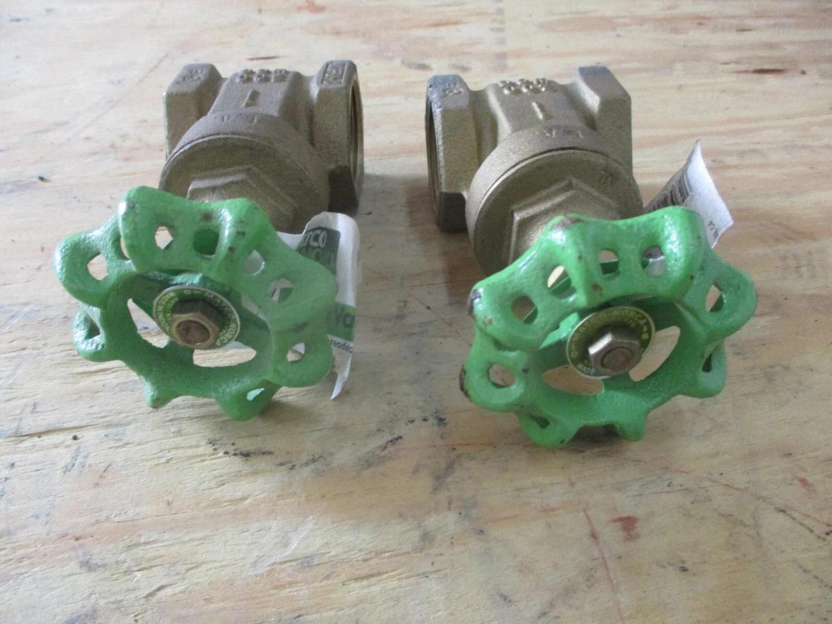 Used MATCO-NORCA 1" BRONZE GATE VALVE (LOT OF 2) #117219J NEW