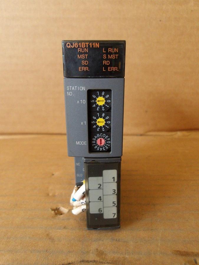 Used MITSUBISHI QJ61BT11N CC-LINK MASTER UNIT, #1111320G USED
