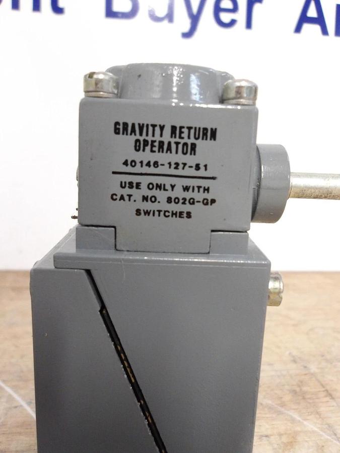 Used ALLEN BRADLEY 802G-GP GRAVITY RETURN LIMIT SWITCH, #514325G NEW