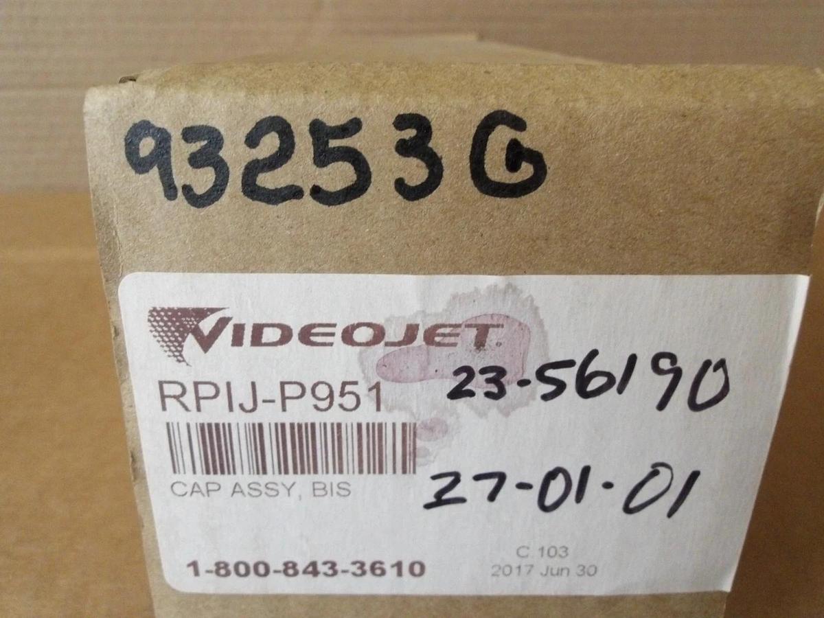 VIDEOJET RPIJ-P951 CAP ASSY., #93253G NIB