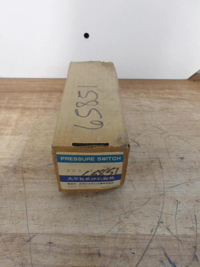 TAIHEI BOEKI TDZ-4 PRESSURE SWITCH, #56836G NIB
