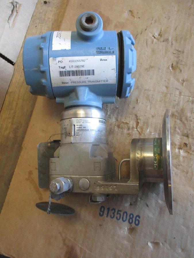 Used ROSEMOUNT 3051 PRESSURE TRANSMITTER, #971133J USED