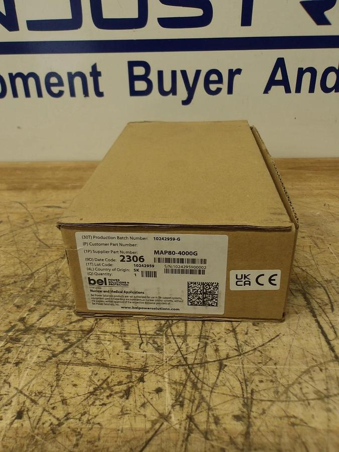 BEL MAP80-4000G POWER SUPPLY, #51303G NIB