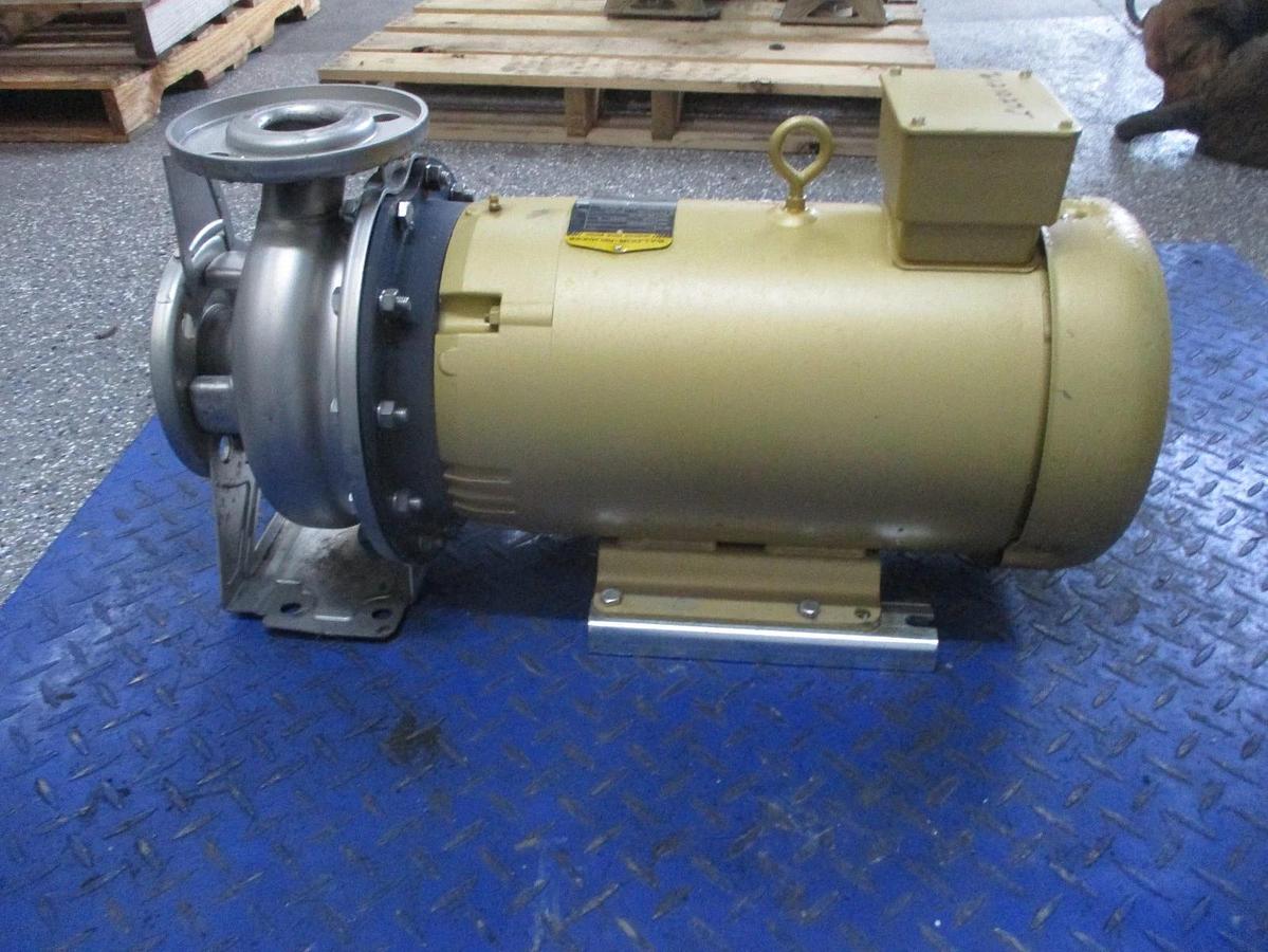 Used EBARA 2" X 2-1/2" STAINLESS 15 HP PUMP, #6121027J NEW