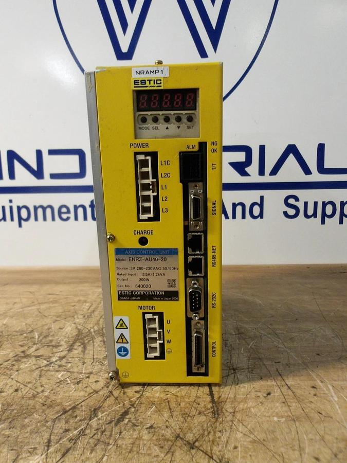 Used ESTIC AXIS ENRZ-AU40-20 CONTROL UNIT, #12181157G USED