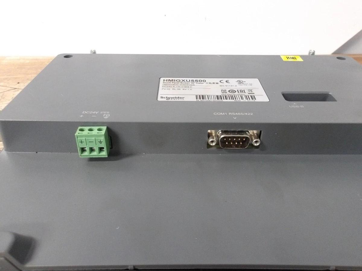 Used SCHNEIDER 10" TOUCHSCREEN HM1GXU5500, 24 V (COLOR) #331051G USED